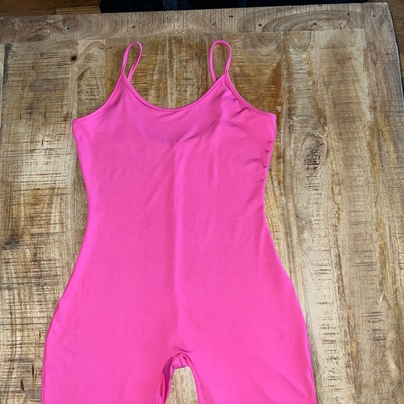 Vibrant Pink Sleeveless Romper - Picture 3 of 4